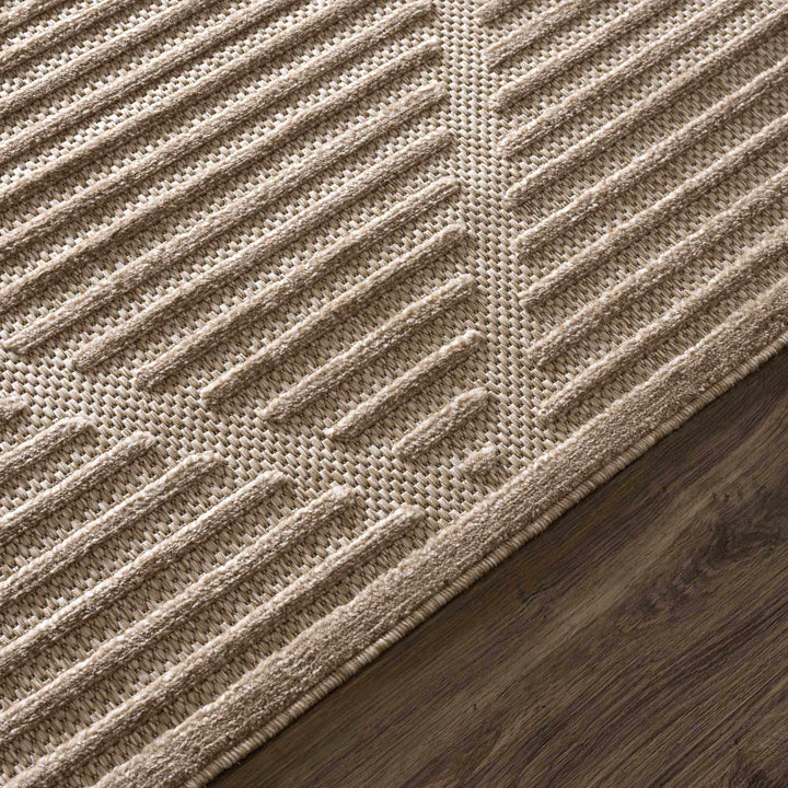 Anah Contemporary Style Tan Outdoor Rug - The Rug Decor