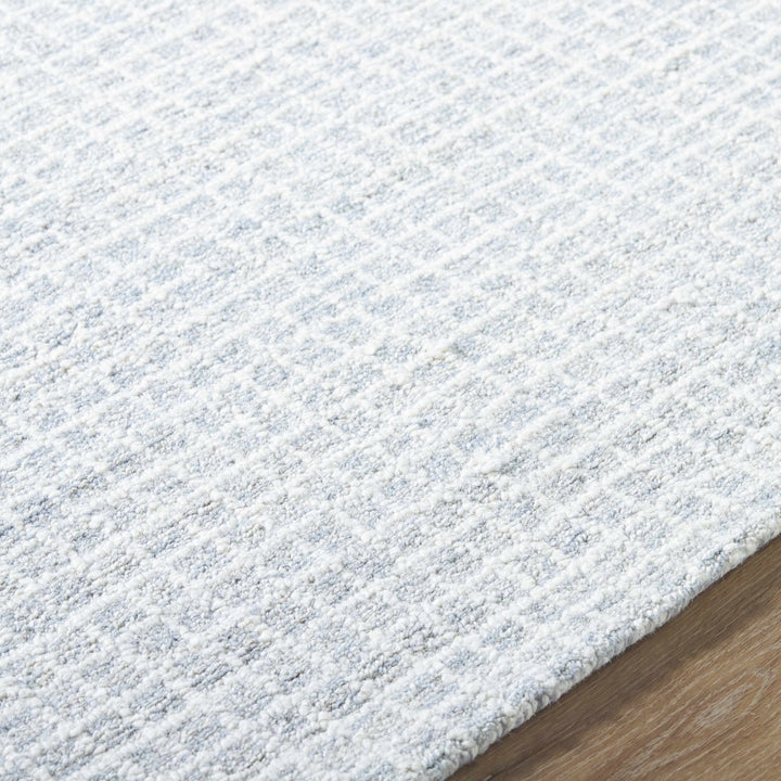 Anahid Contemporary Geometrical Design Gray And White Rug - The Rug Decor