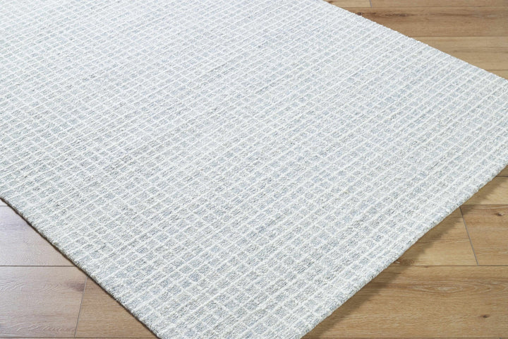 Anahid Contemporary Geometrical Design Gray And White Rug - The Rug Decor