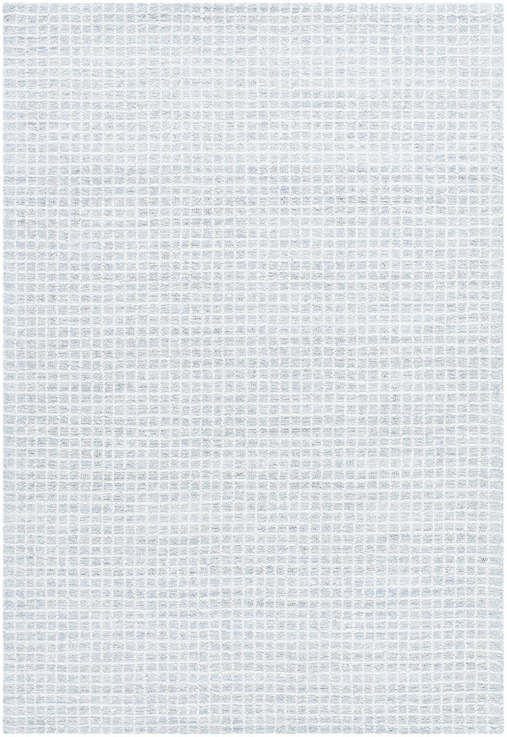 Anahid Contemporary Geometrical Design Gray And White Rug - The Rug Decor