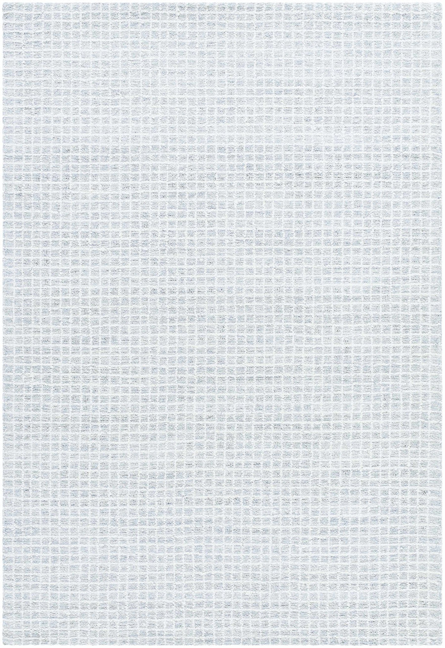 Anahid Contemporary Geometrical Design Gray And White Rug - The Rug Decor