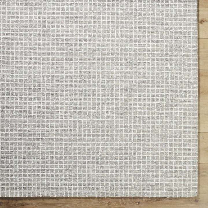 Anahid Gray And Ivory Geometrical Design Rug - The Rug Decor