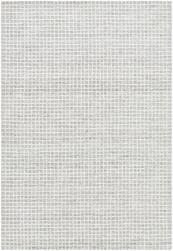 Anahid Gray And Ivory Geometrical Design Rug - The Rug Decor