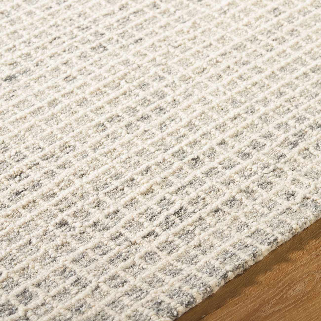 Anahid Modern Geometrical Beige Hand Tufted Wool Area Rug - The Rug Decor