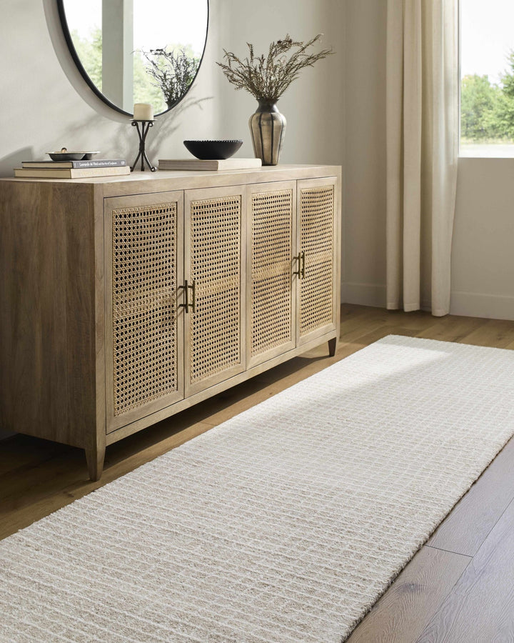 Anahid Modern Geometrical Ivory Hand Tufted Area Rug - The Rug Decor