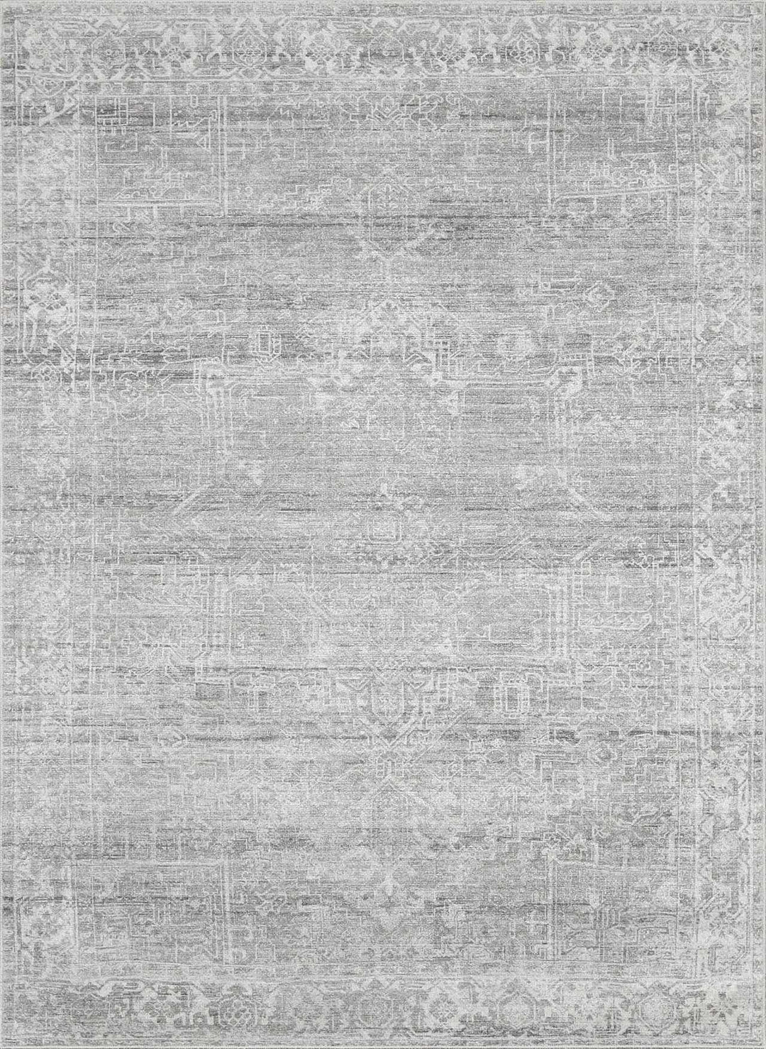 Anakin Traditional Style Gray And Silver Area Rug - The Rug Decor