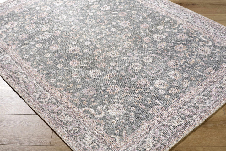 Anando Traditional Style Green And Rust Washable Rug - The Rug Decor