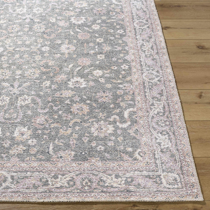 Anando Traditional Style Green And Rust Washable Rug - The Rug Decor