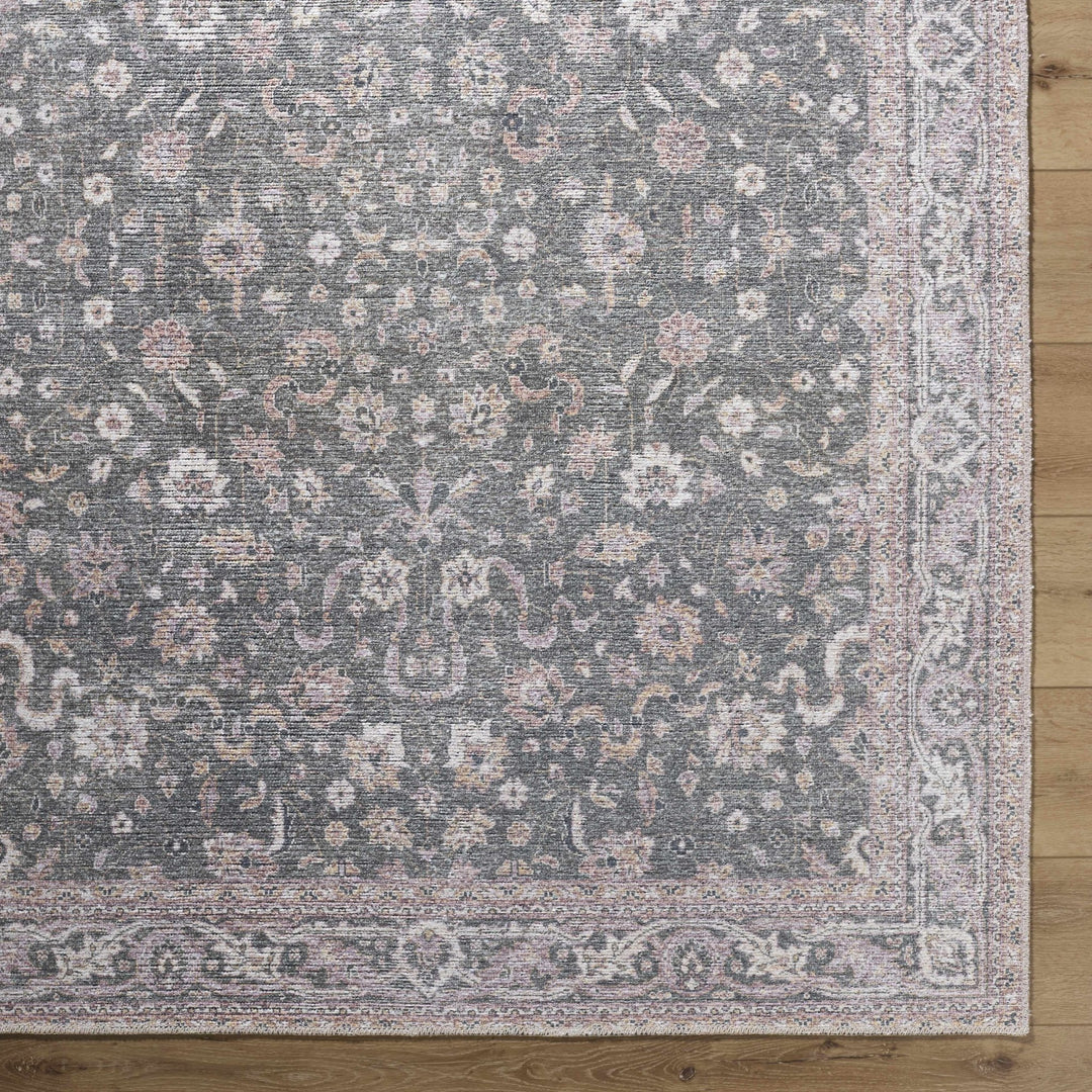 Anando Traditional Style Green And Rust Washable Rug - The Rug Decor