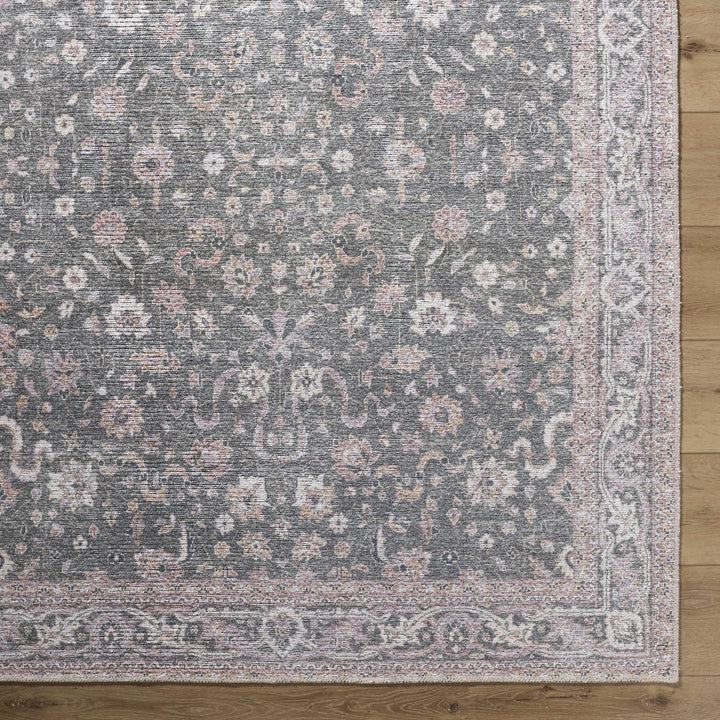 Anando Traditional Style Green And Rust Washable Rug - The Rug Decor