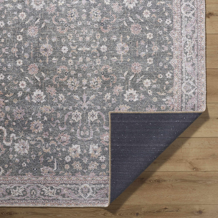 Anando Traditional Style Green And Rust Washable Rug - The Rug Decor