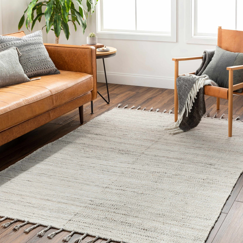 Anaya Contemporary Cream Hand Woven Area Rug - The Rug Decor