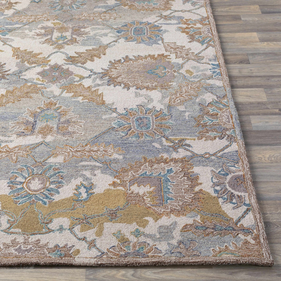 Ancho Traditional Style Brown And Gray Hand Tufted Wool Area Rug - The Rug Decor