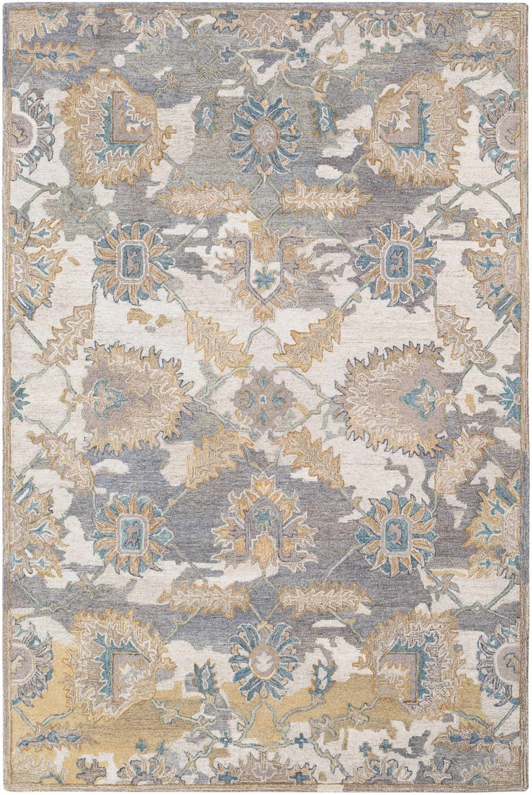 Ancho Traditional Style Brown And Gray Hand Tufted Wool Area Rug - The Rug Decor