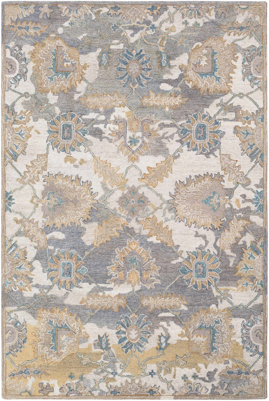 Ancho Traditional Style Brown And Gray Hand Tufted Wool Area Rug - The Rug Decor