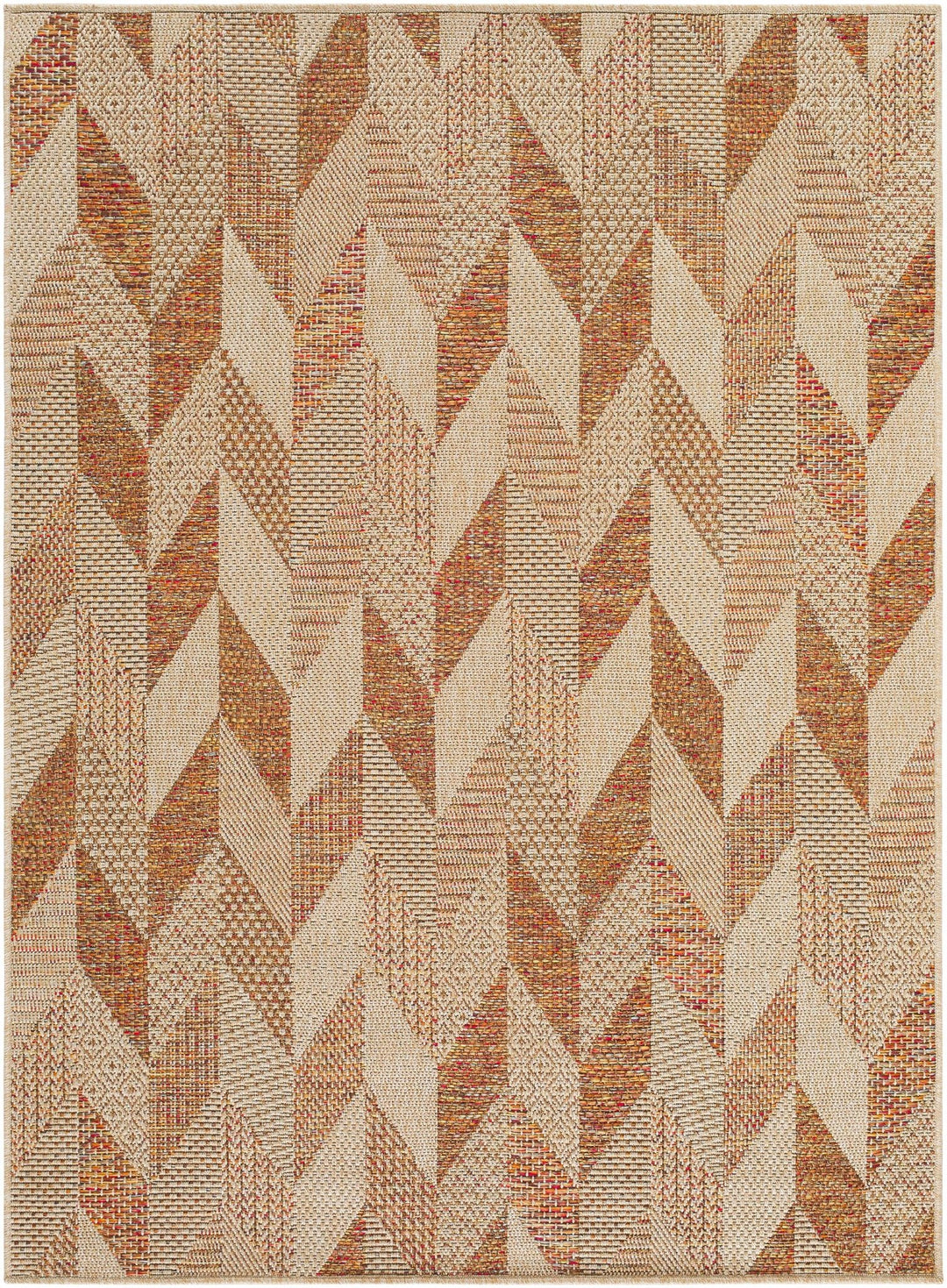 Andrea Contemporary Geometrical Tan And Brown Rug - The Rug Decor