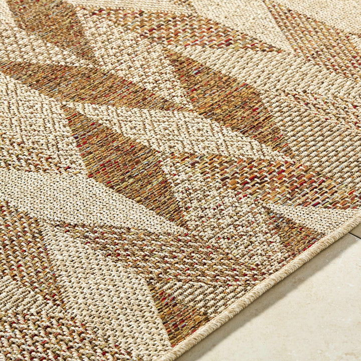 Andrea Contemporary Geometrical Tan And Brown Rug - The Rug Decor