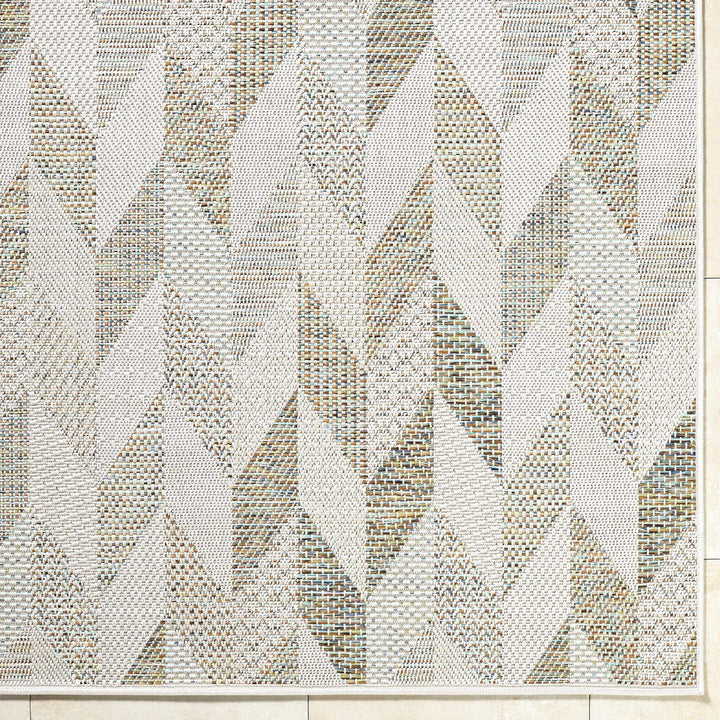 Andrea Contemporary Style Ivory Outdoor Area Rug - The Rug Decor
