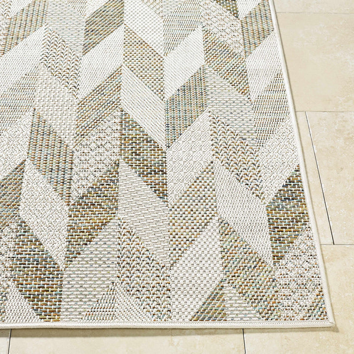 Andrea Contemporary Style Ivory Outdoor Area Rug - The Rug Decor