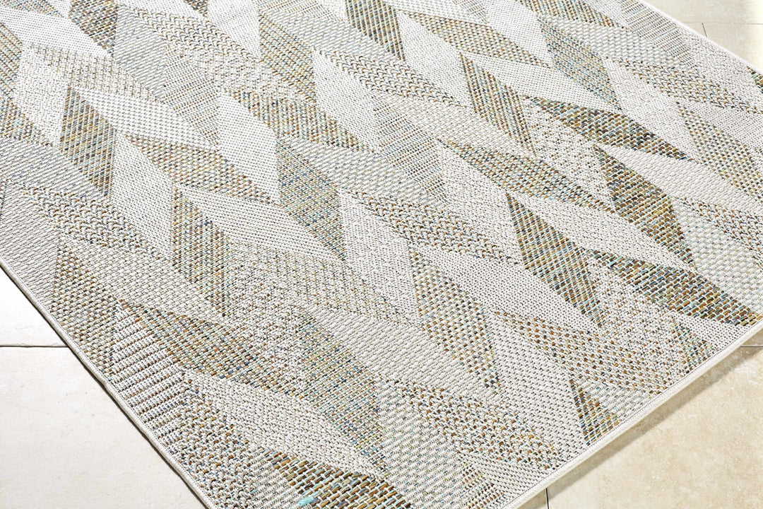Andrea Contemporary Style Ivory Outdoor Area Rug - The Rug Decor