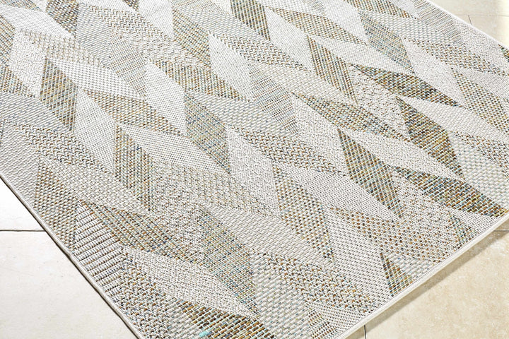 Andrea Contemporary Style Ivory Outdoor Area Rug - The Rug Decor