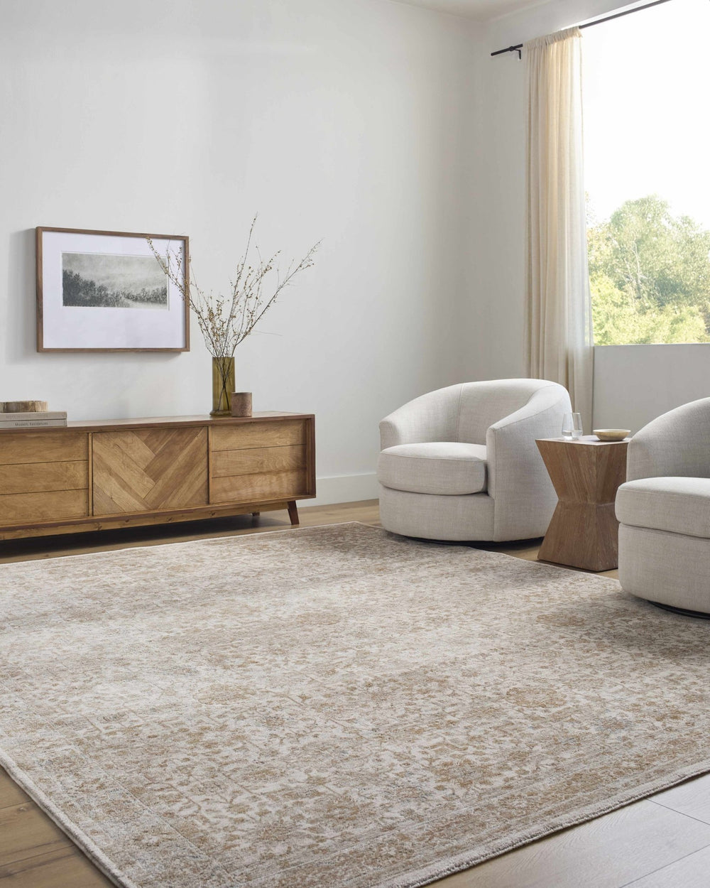 Andres Traditional Beige And Tan Rug - The Rug Decor