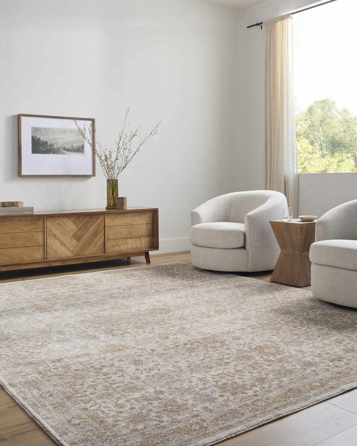 Andres Traditional Beige And Tan Rug - The Rug Decor