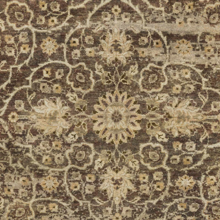 Andrew Traditional Transitional Brown And Beige Wool Rug - The Rug Decor