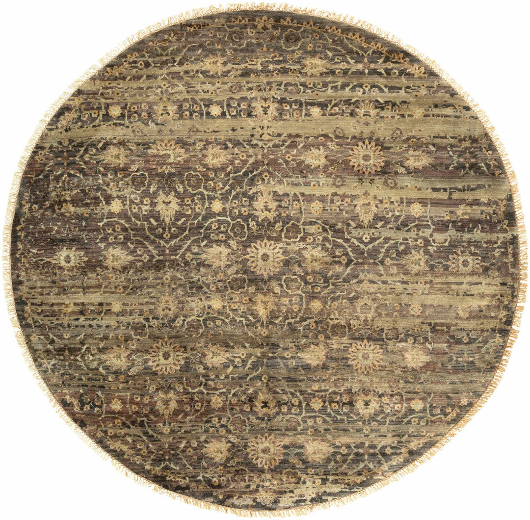 Andrew Traditional Transitional Brown And Beige Wool Rug - The Rug Decor