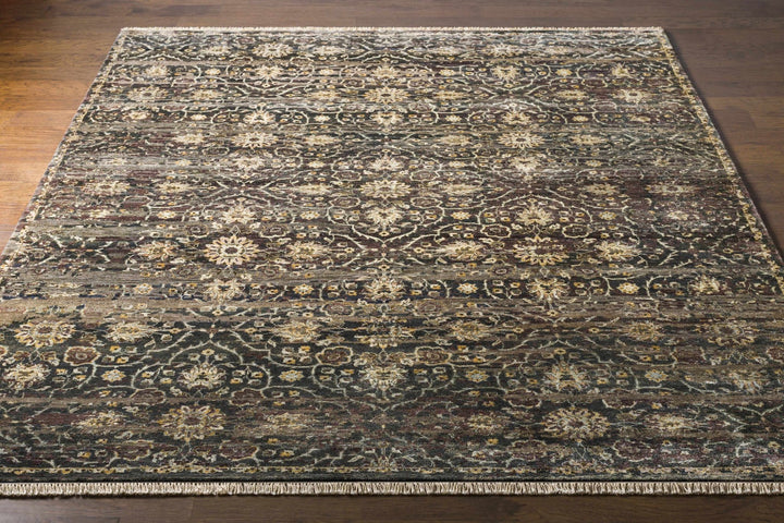 Andrew Traditional Transitional Brown And Beige Wool Rug - The Rug Decor