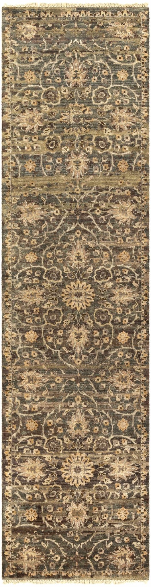 Andrew Traditional Transitional Brown And Beige Wool Rug - The Rug Decor