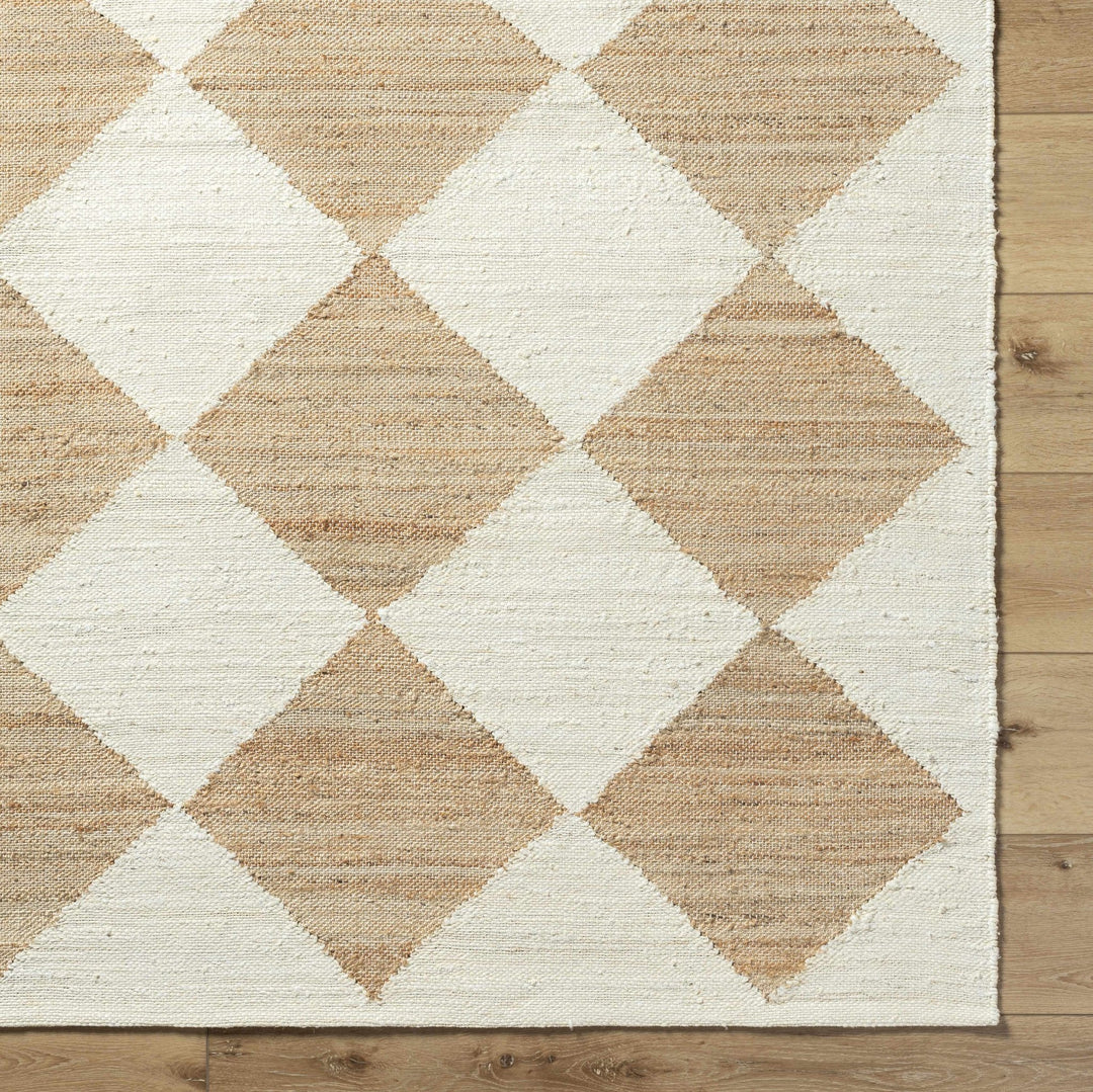 Andrin Modern Geometrical Beige And Ivory Rug - The Rug Decor
