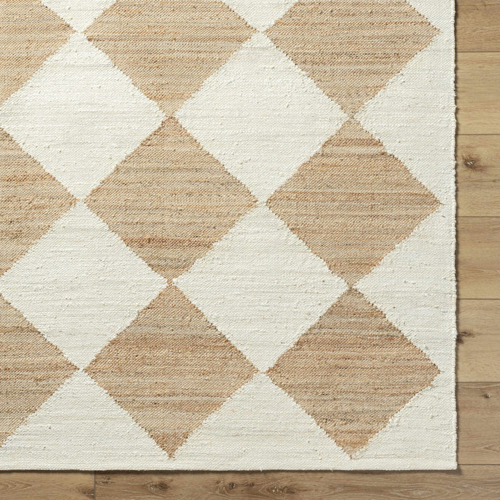 Andrin Modern Geometrical Beige And Ivory Rug - The Rug Decor