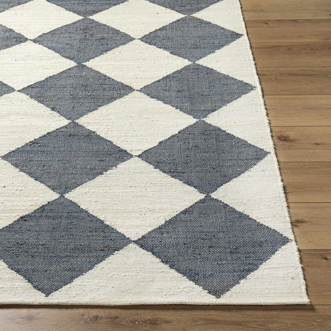 Andrin Modern Gray And Ivory Geometrical Rug - The Rug Decor