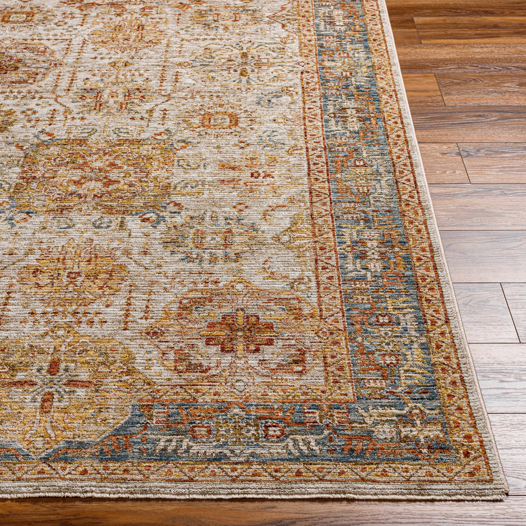 Ange Traditional Style Tan & Rust Area Rug - The Rug Decor
