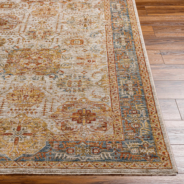 Ange Traditional Style Tan & Rust Area Rug - The Rug Decor