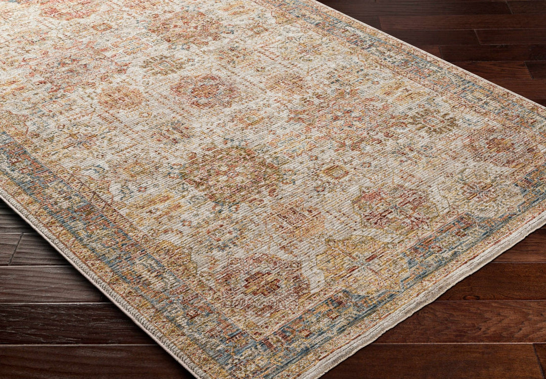 Ange Traditional Style Tan & Rust Area Rug - The Rug Decor