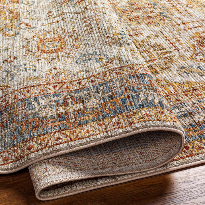 Ange Traditional Style Tan & Rust Area Rug - The Rug Decor