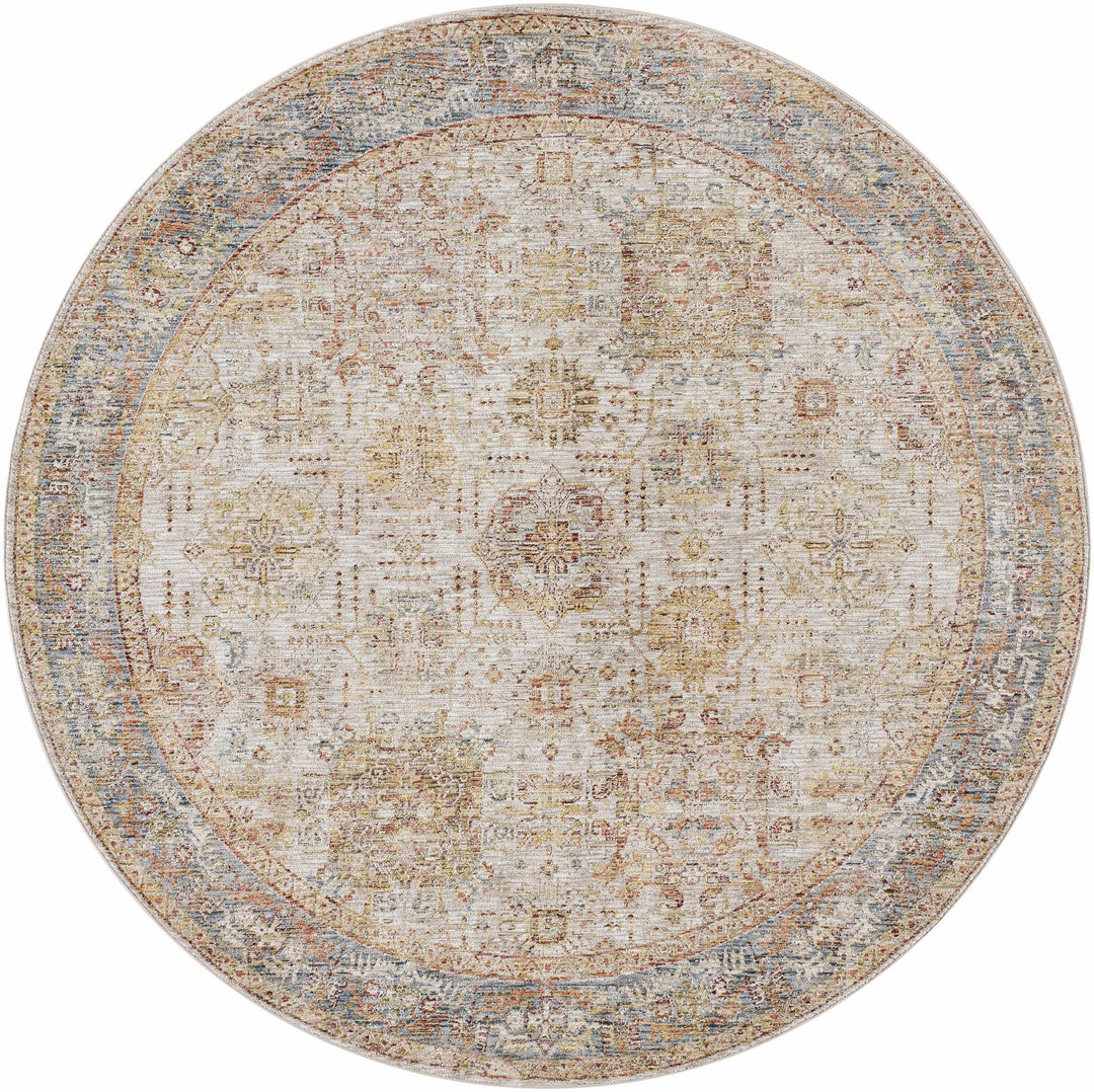 Ange Traditional Style Tan & Rust Area Rug - The Rug Decor