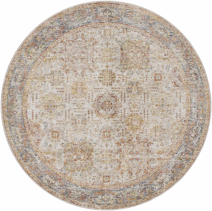 Ange Traditional Style Tan & Rust Area Rug - The Rug Decor