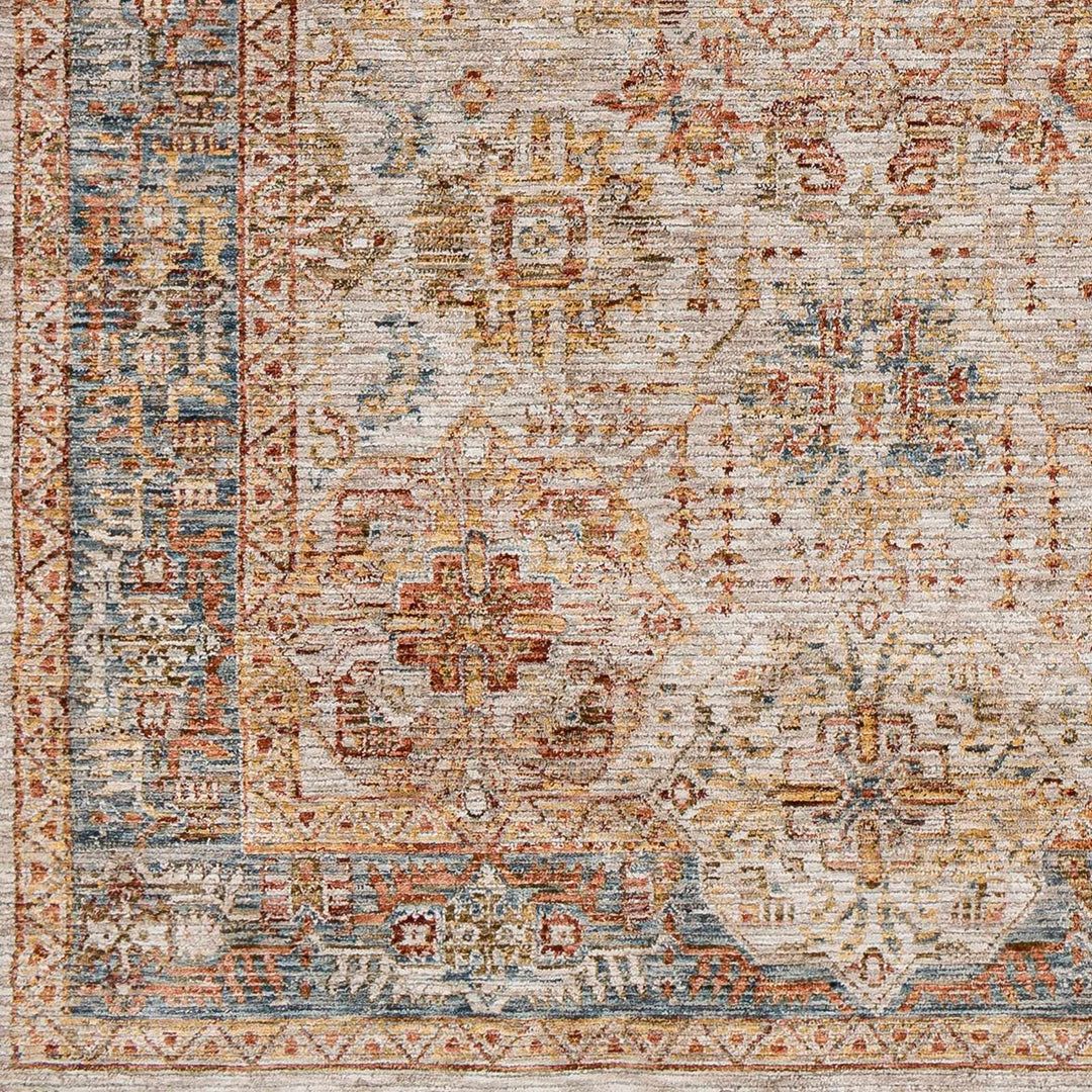 Ange Traditional Style Tan & Rust Area Rug - The Rug Decor
