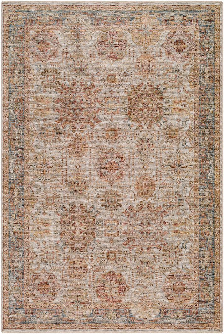 Ange Traditional Style Tan & Rust Area Rug - The Rug Decor