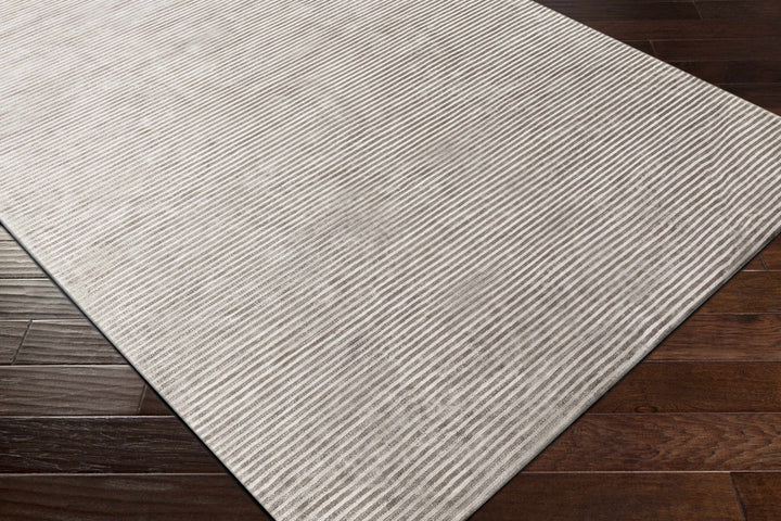 Angie Modern Abstract Taupe Hand Loomed Area Rug