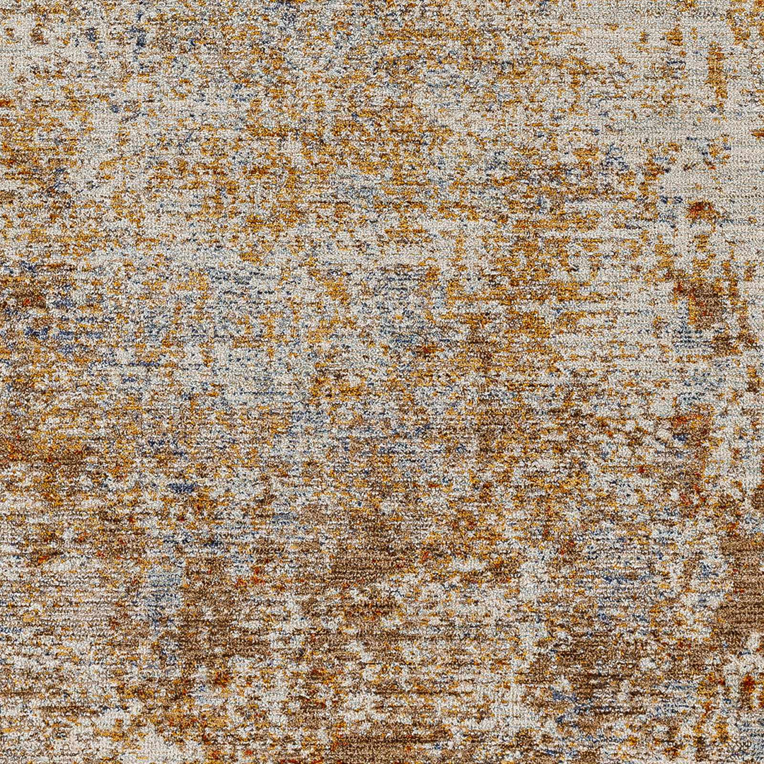 Angono Contemporary Abstract Brown And Rust Rug - The Rug Decor