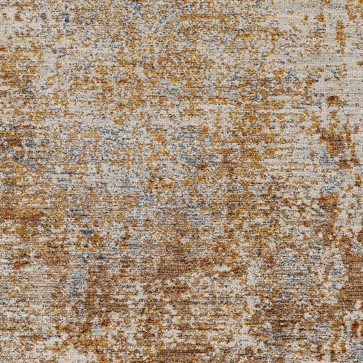 Angono Contemporary Abstract Brown And Rust Rug - The Rug Decor