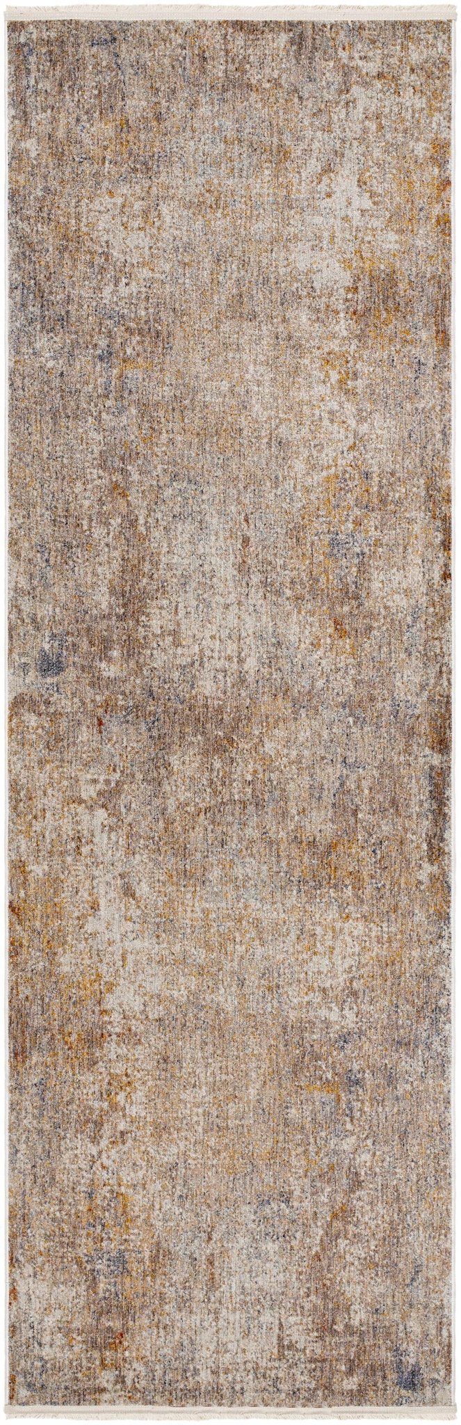 Angono Contemporary Abstract Brown And Rust Rug - The Rug Decor