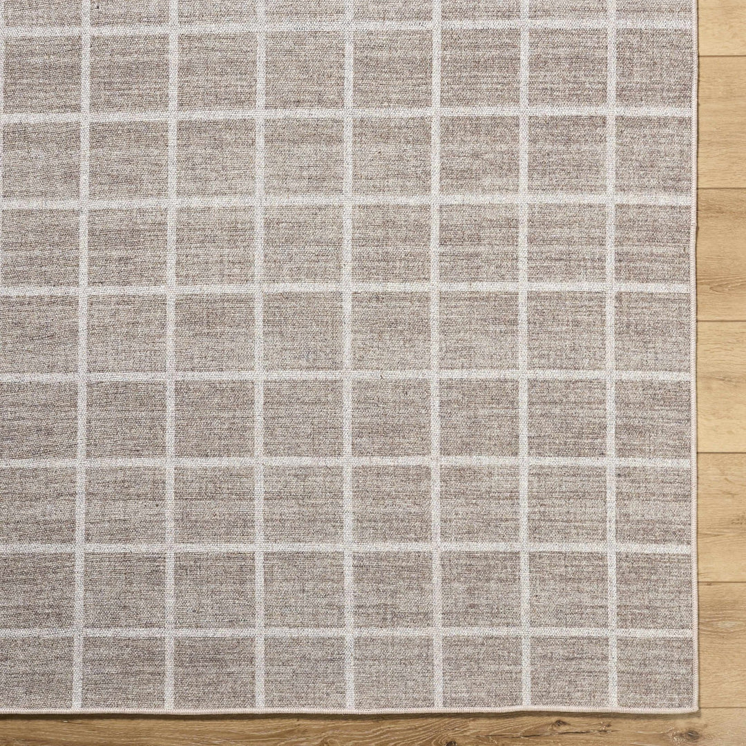 Anicet Modern Geometrical Beige Wool Area Rug - The Rug Decor