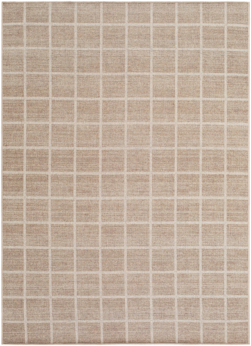Anicet Modern Geometrical Beige Wool Area Rug - The Rug Decor