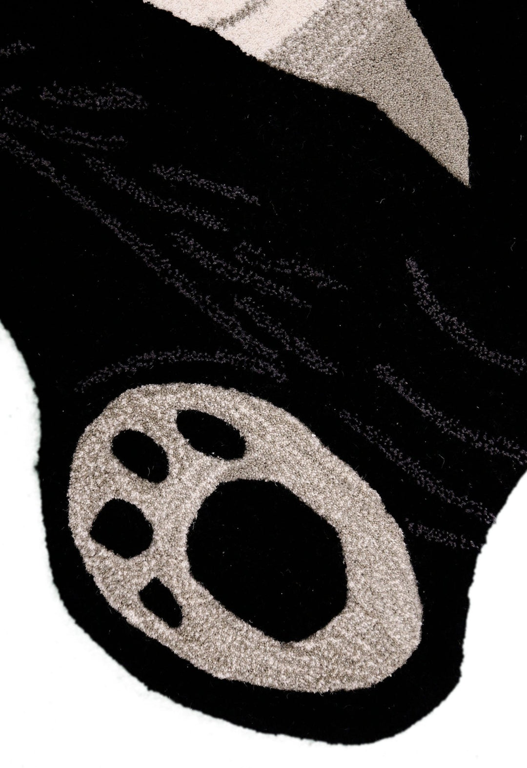 Animal Black Panda Hand Tufted 3x5 Wool Area Rug - The Rug Decor