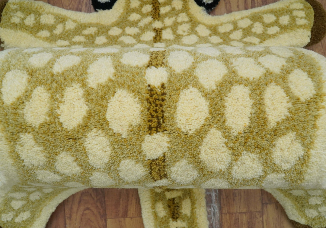 Animal Giraffe Brown Hand Tufted 2x3 Wool Area Rug - The Rug Decor